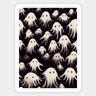 Spooky Ghost pattern, model 1 Sticker